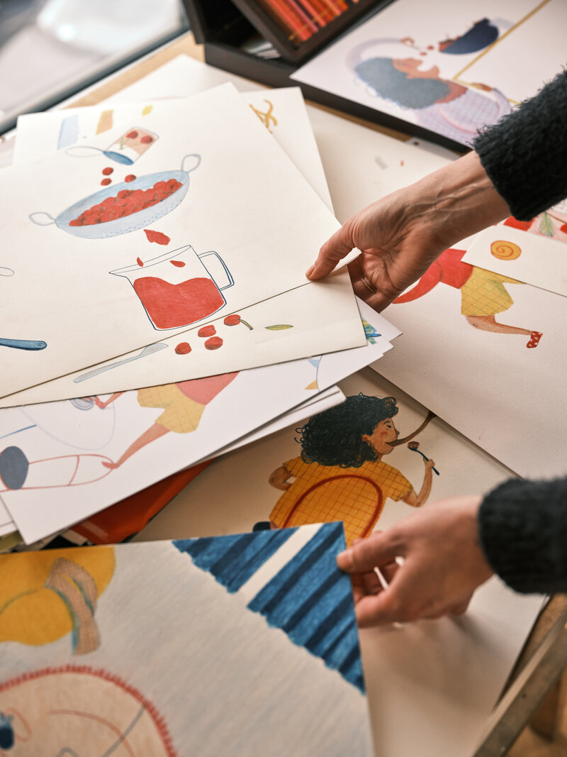 Werk van Eva Neirynck tijdens Atelier in beeld